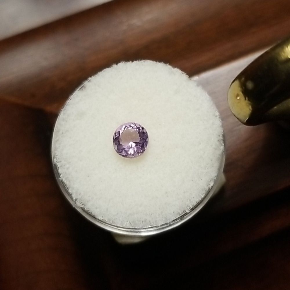 NWOT Amethyst 0.74 CT Loose Stone Round Faceted Cut Gemstone